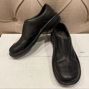 Merrell Women’s Tetra Flex Peat Black Size 7 US 37.5 EU Slip On Leather Shoes